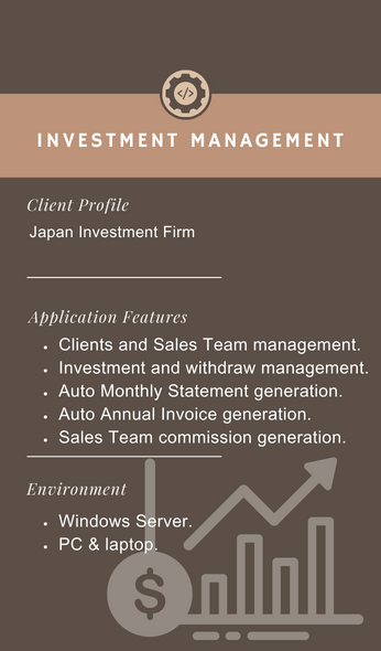 Investment & Clients Management System